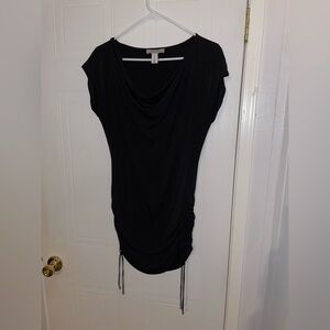 Sexy black boat neck top!